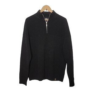 Neve Desings  Conner half zip 100% merino wool sweater size L